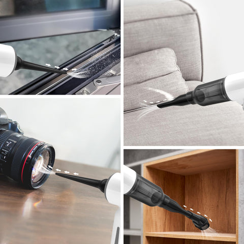 MEFELF inflates and deflates swim rings and air pillows with the long blower nozzle.