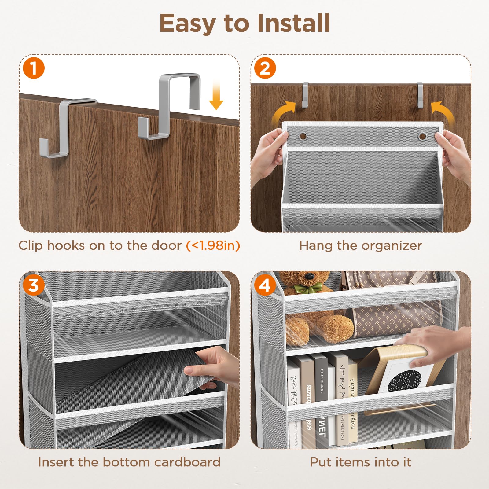 Mefirt clear windows reveal contents quickly for quick organization.