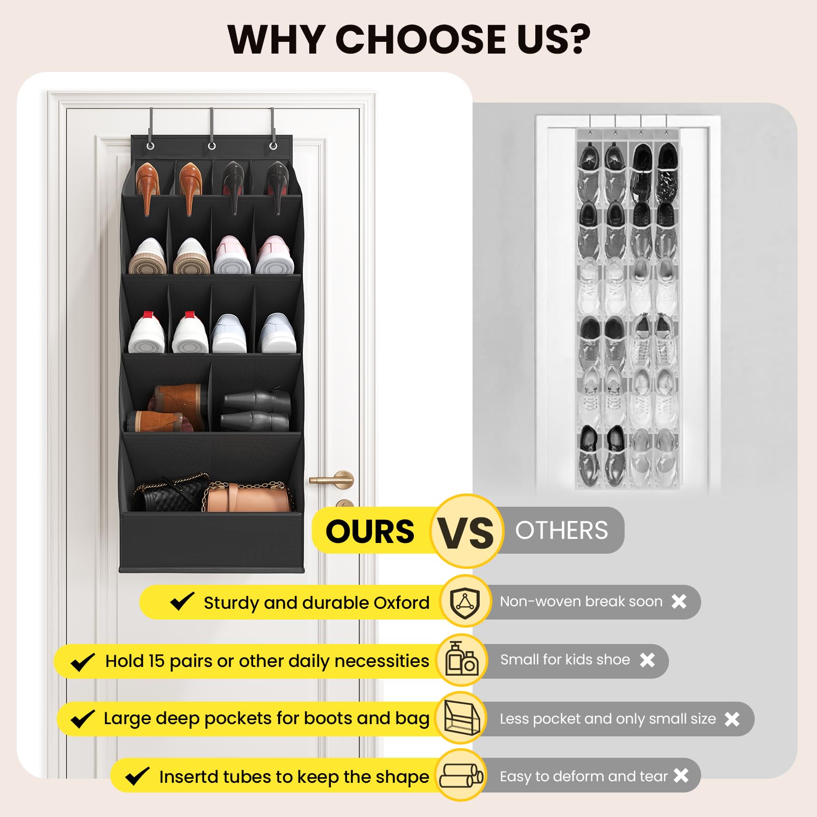 Mefirt neat entryway with breathable pockets supports tidy storage.