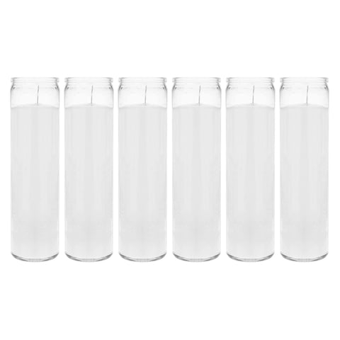 MEGA CANDLES unscented prayer candle in a glass jar for long-lasting service lighting