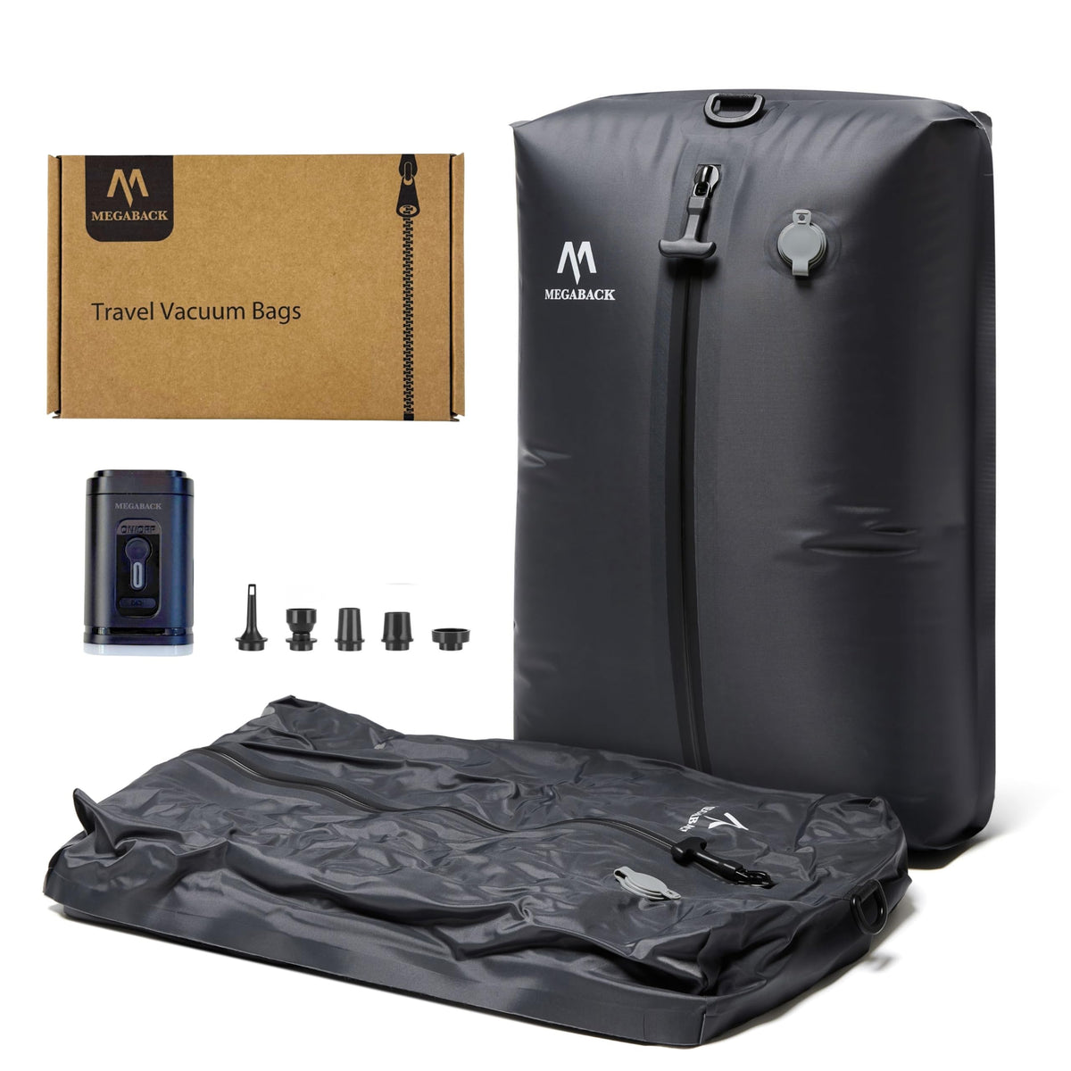 MEGABACK vacuum bag travel compact keeps clothes organized for easy packing