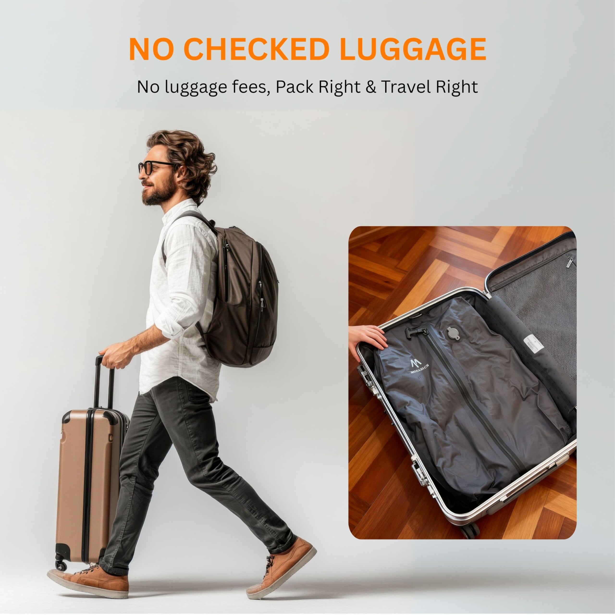 MEGABACK wireless pump speeds air removal for quick packing