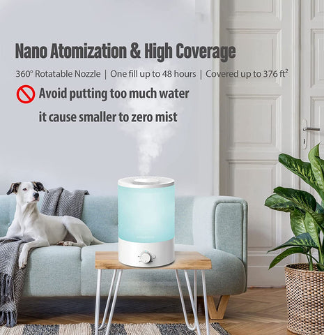 MEGAWISE seven color night light creates a calming ambiance
