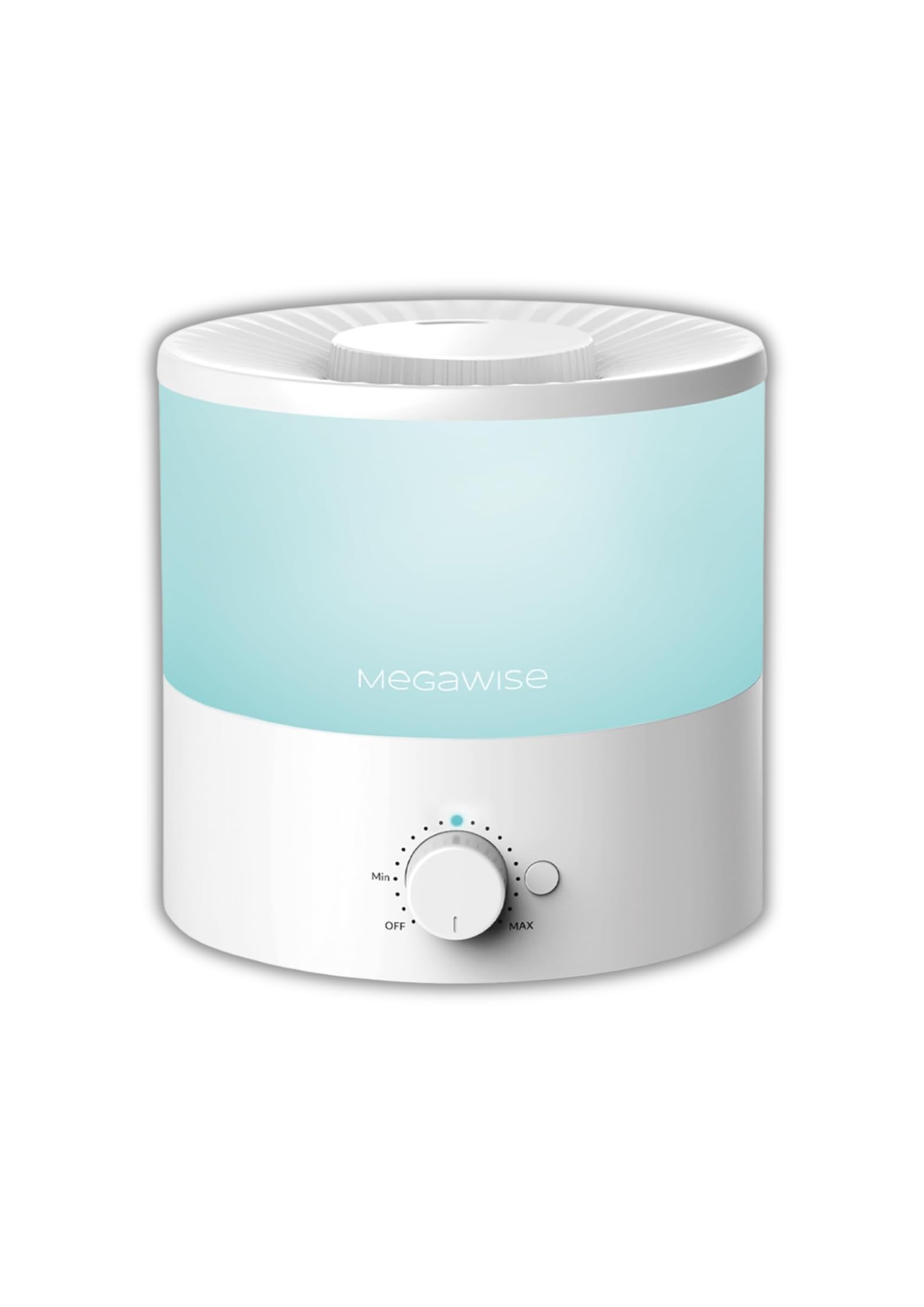 MEGAWISE cool mist humidifier front view helps steady humidity in bedrooms.