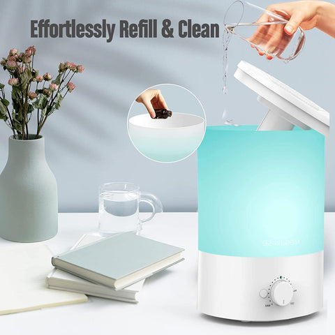 MEGAWISE ultra-quiet operation suitable for bedrooms and nurseries