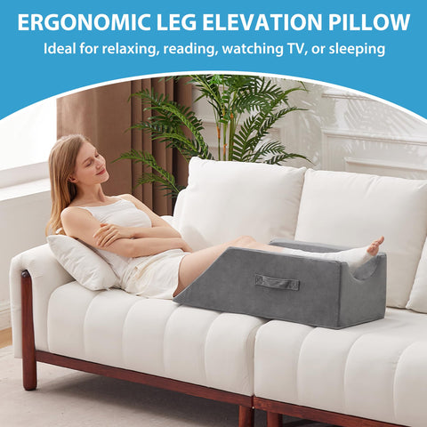 MEGCXIT leg pillow dimensions 29 by 13 by 9.5 inches for stability