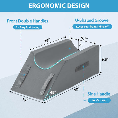 MEGCXIT memory foam top layer contours for plush leg comfort