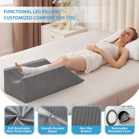 MEGCXIT leg pillow with dual handles for easy repositioning