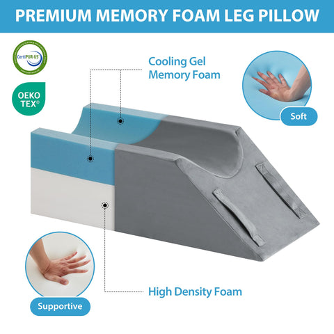 MEGCXIT leg pillow with U-shaped groove keeps leg secure