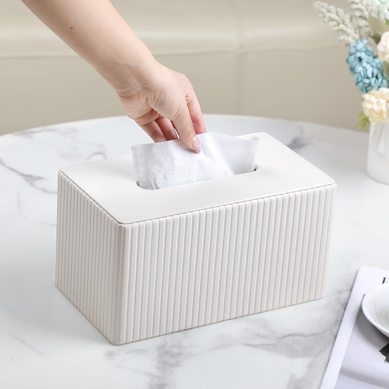 MEIBOOCH decorative tissue holder for bathroom elevates decor.