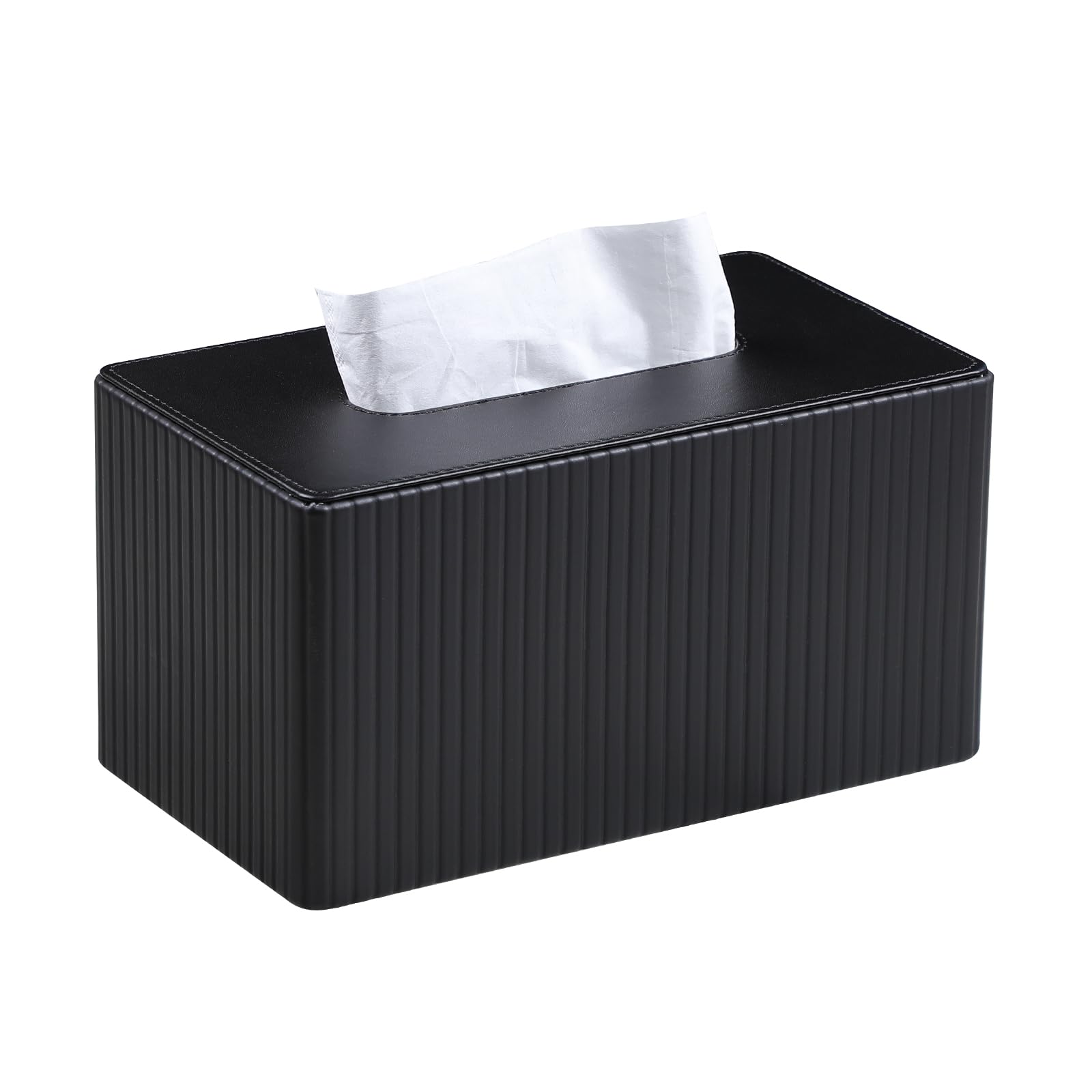 MEIBOOCH extra-large tissue box cover supports 180–230-count boxes with a sleek look.