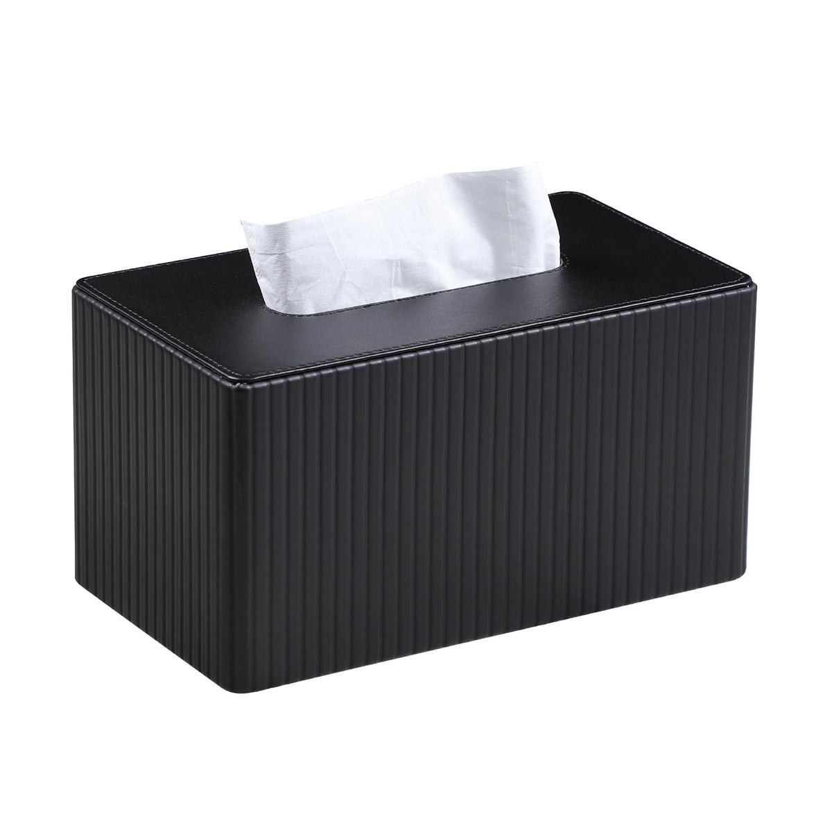 MEIBOOCH extra-large tissue box cover supports 180–230-count boxes with a sleek look.