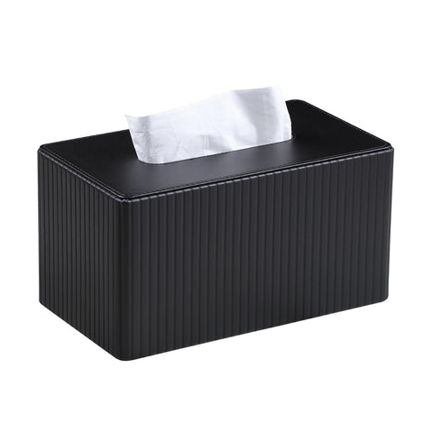 MEIBOOCH extra-large tissue box cover supports 180–230-count boxes with a sleek look.