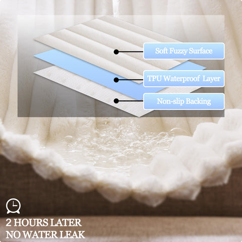 Meider waterproof chair arm cover demonstrates reliable liquid defense for homes with kids or pets.