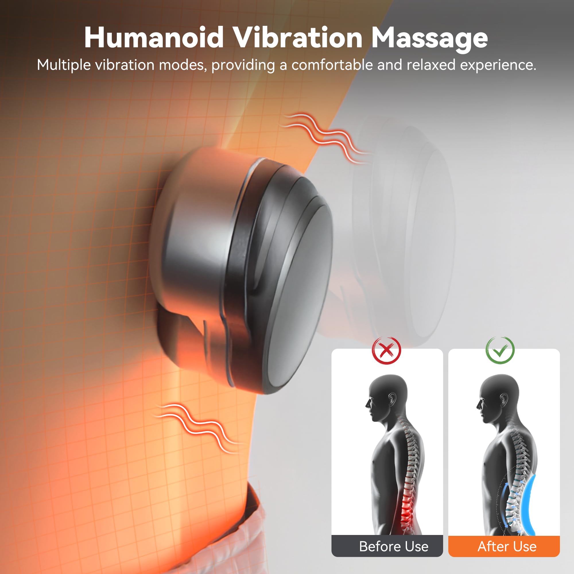 MEIJINEX breathable-plush-cover-back-massager remains soft and easy to clean.