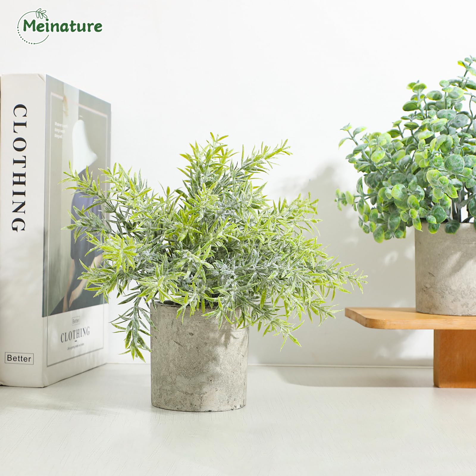 Meinature kitchen counter plant 1 for allergen-free ambiance.