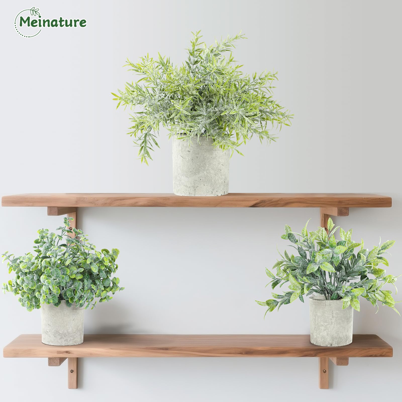 Meinature shelf decoration potted plant 1 brings year-round green.