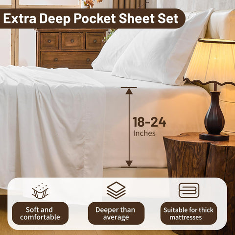 MEISHANG 1000-thread-count Egyptian cotton percale sheets feel crisp and durable.