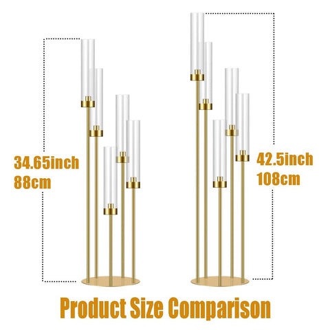 Meishaonv gold metal base with stable 8.6-inch footprint