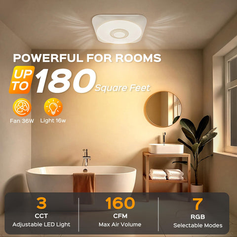 MEIUOI 4-inch duct connection supports standard bathroom layouts.