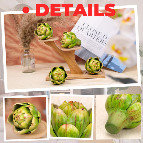 Meiwlong green artichokes as bowl fillers for elegant displays.