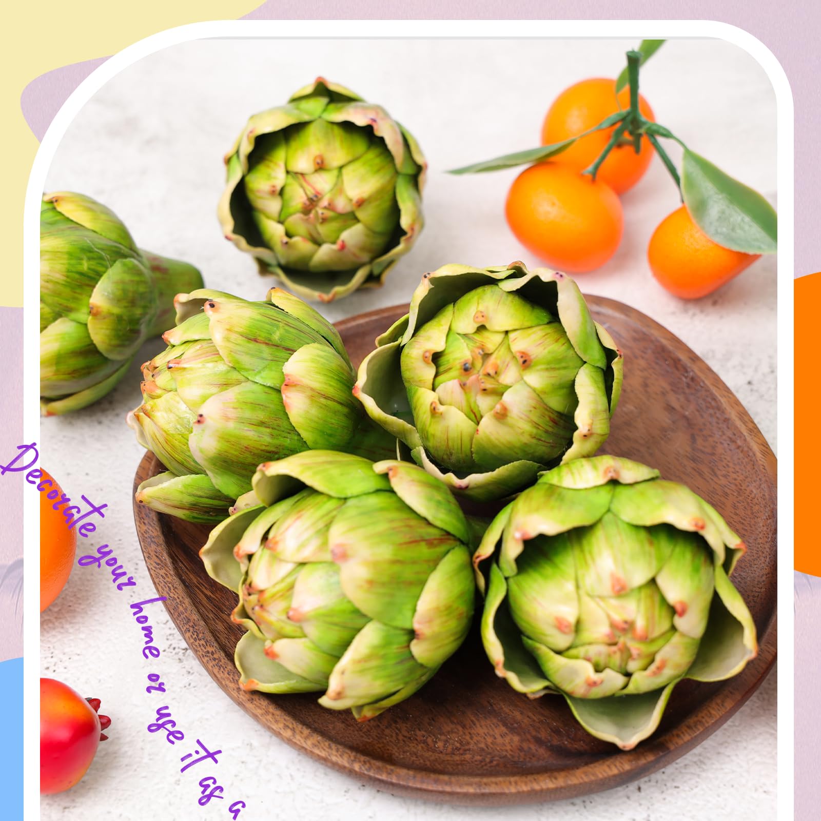 Meiwlong classroom decor artichokes add a vibrant touch.