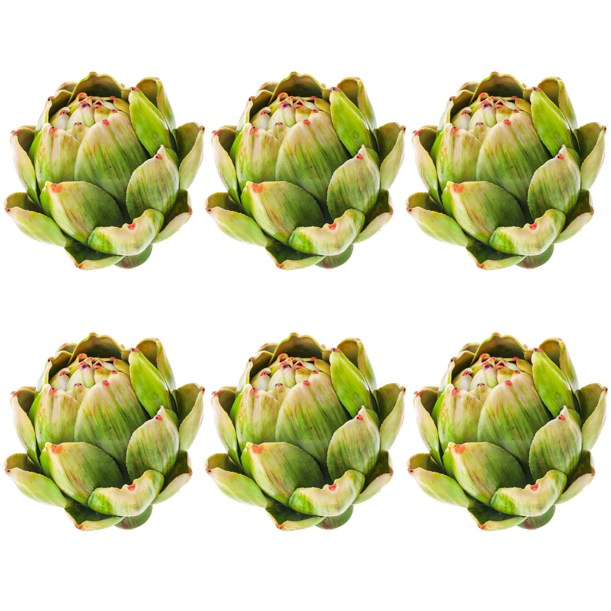 Meiwlong artichokes six-pack green for natural-looking table centerpieces.