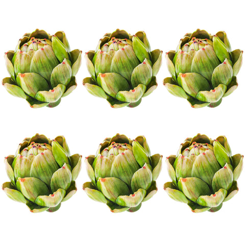 Meiwlong artichokes six-pack green for natural-looking table centerpieces.