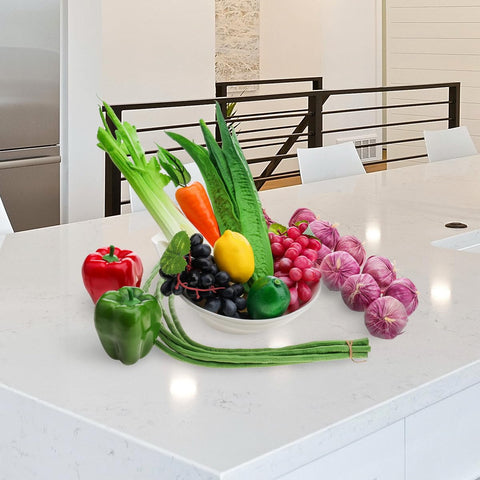 Meiwlong garlic artificial for lifelike kitchen decor and recipe props.