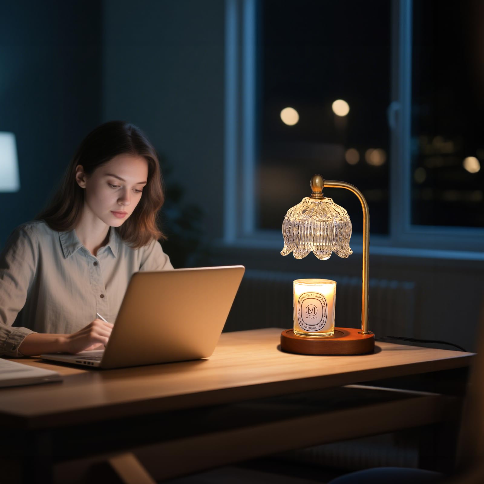 MEIXISUE bedroom-living-room-decor lamp adds warm ambience to any space