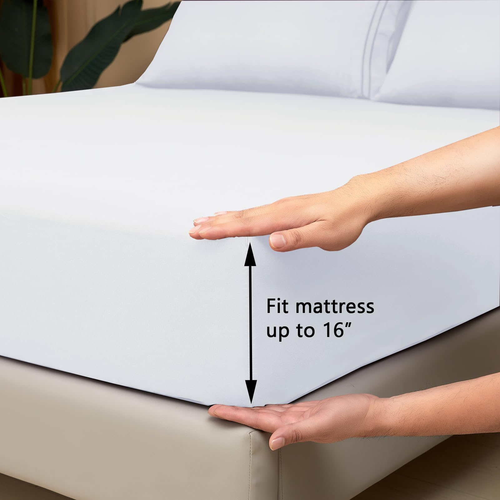 Mejoroom microfiber close-up reveals soft, durable fabric for everyday sleep