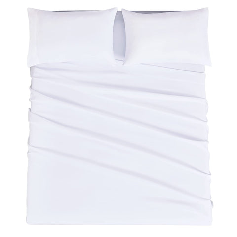 Mejoroom deep-pocket fitted sheet secures thick mattresses with an upgraded elastic.