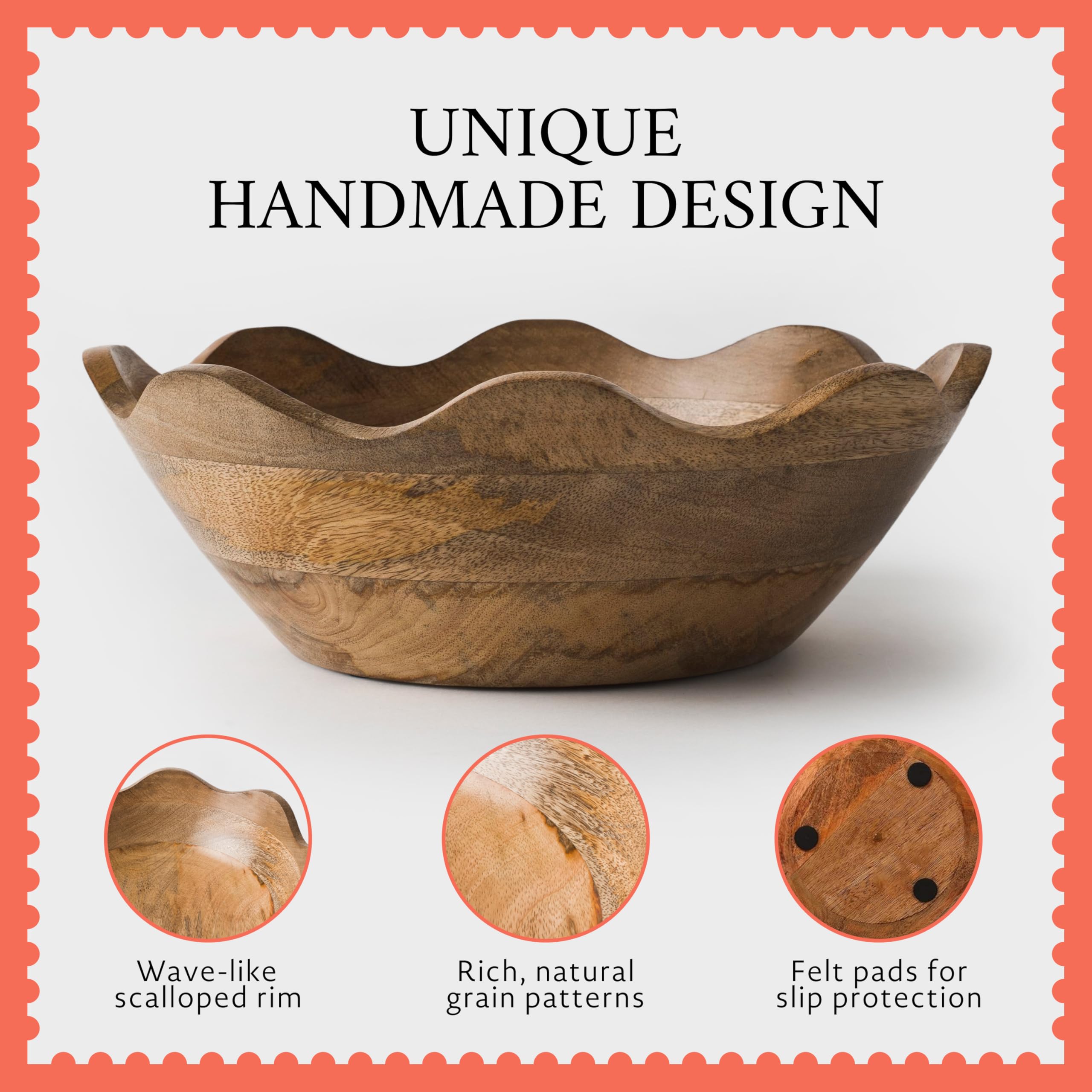 Mela Artisans 12-inch size ideal for family-style salads.