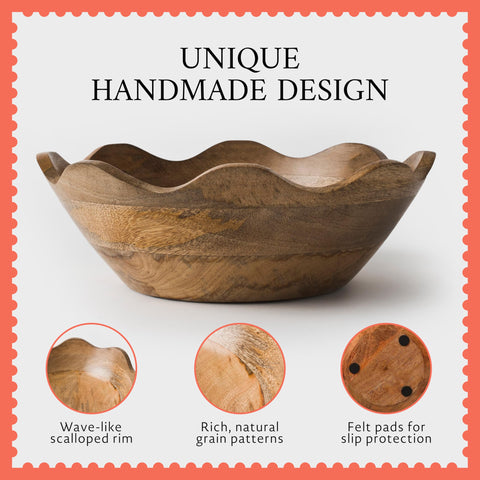 Mela Artisans 12-inch size ideal for family-style salads.