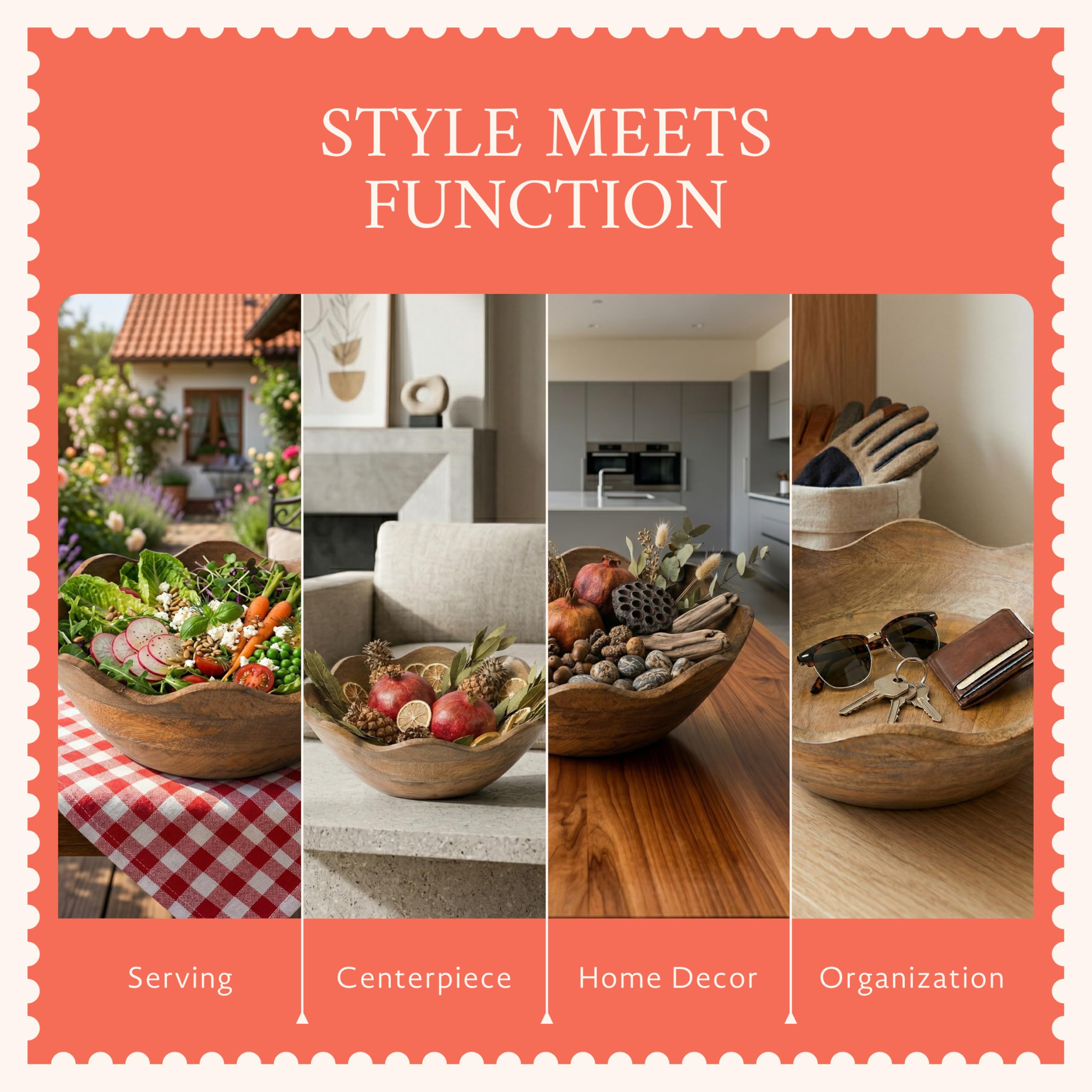Mela Artisans bowl pairs with kitchen decor and dining setups.