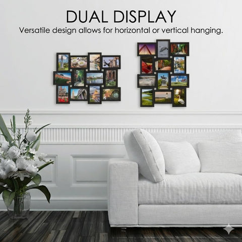 MELANNCO collage frame's durable plastic construction protects memories daily.