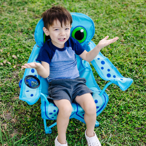 Melissa & Doug Sunny Patch chair folded in pouch for easy storage after play