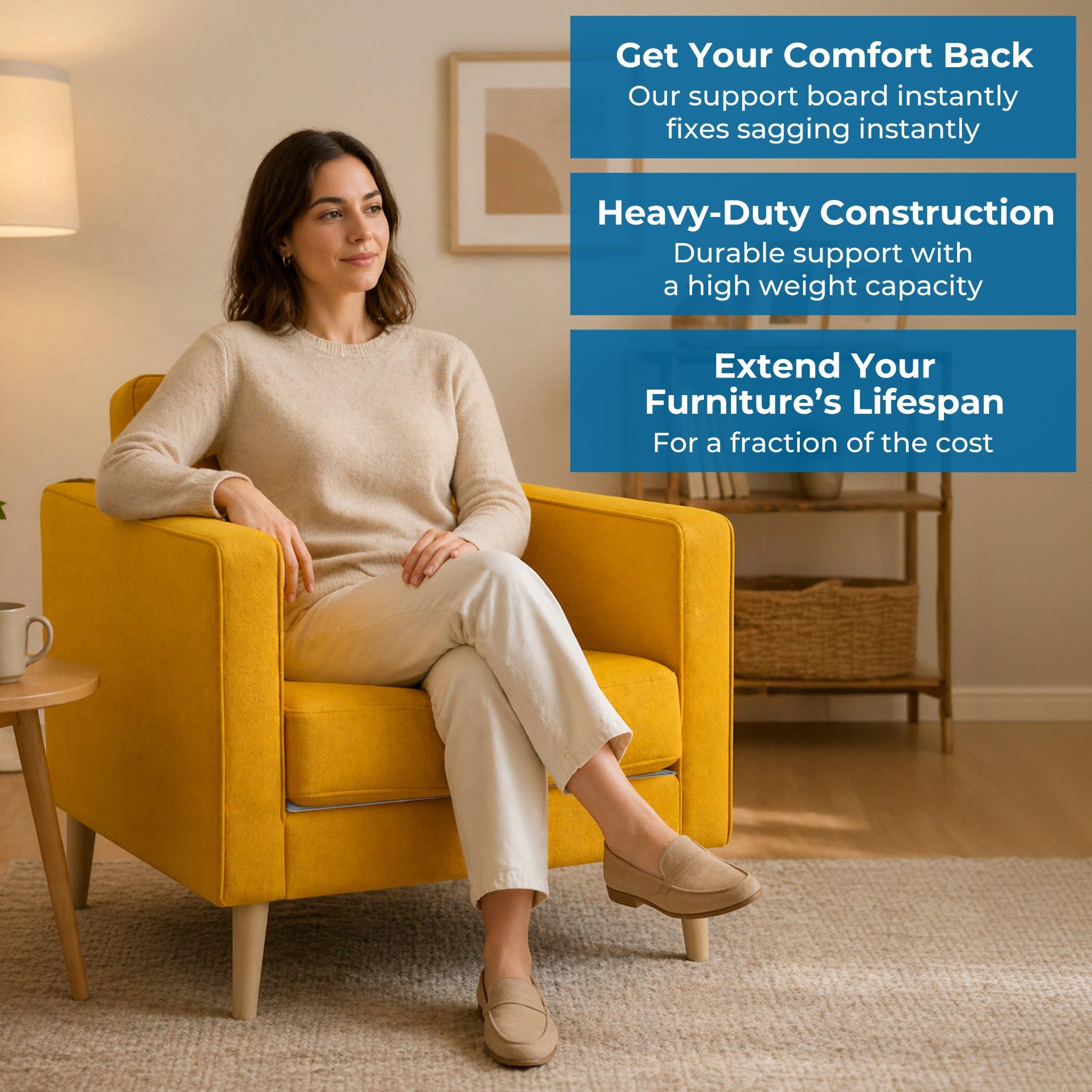 Meliusly 30-second installation lets you upgrade seats quickly without tools.