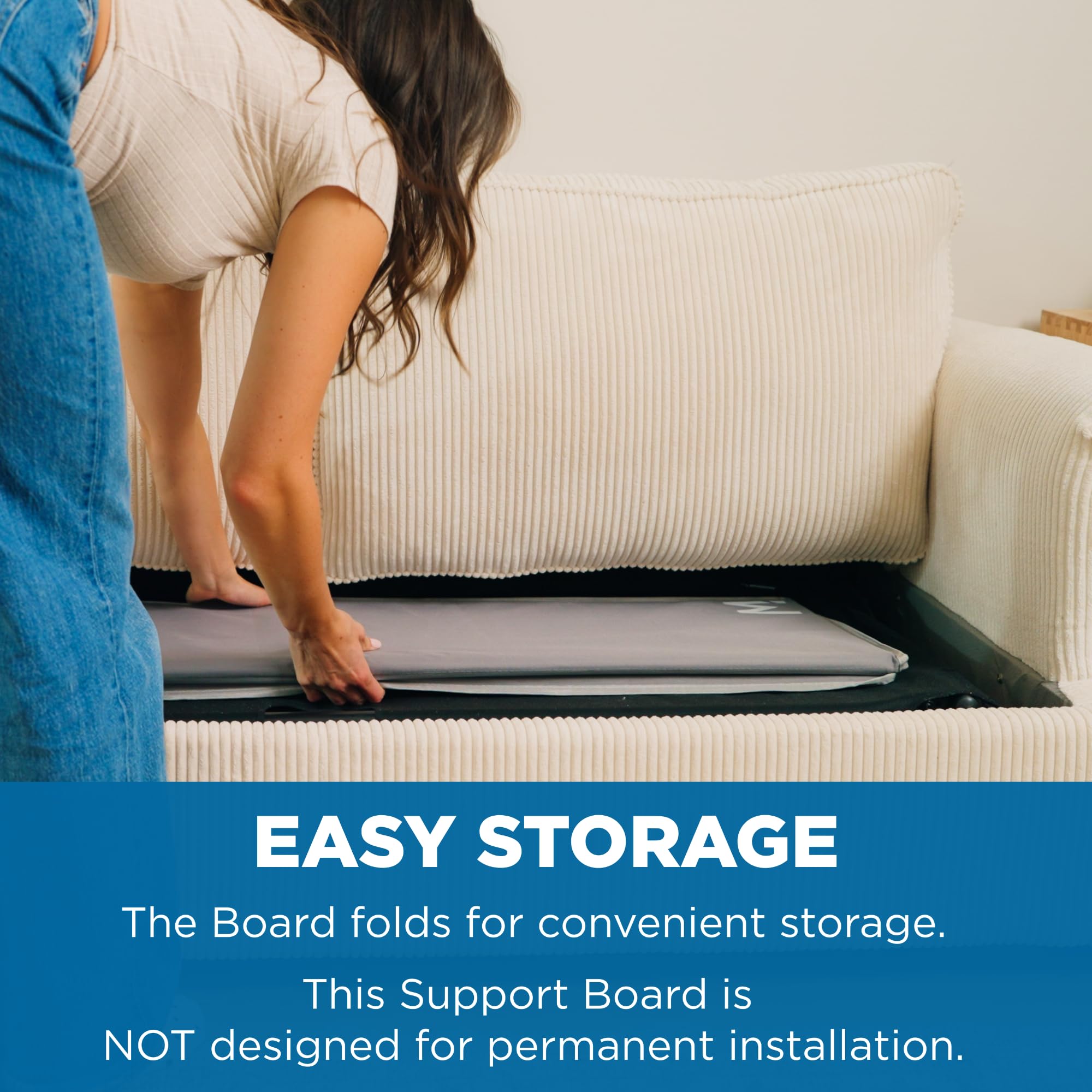 Meliusly fabric-wrapped panels resist wear while providing rigidity.