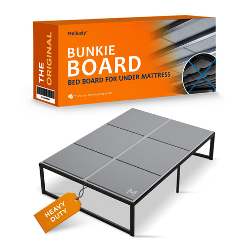 Meliusly heavy-duty bunkie board full-size 54x75 provides solid flat surface for better sleep