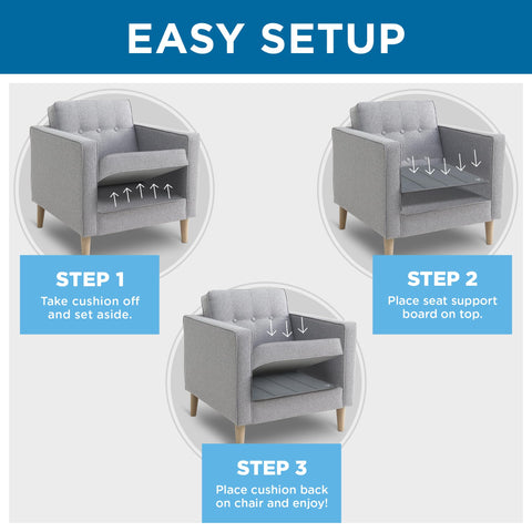Meliusly rounded corners protect upholstery from snags during use.