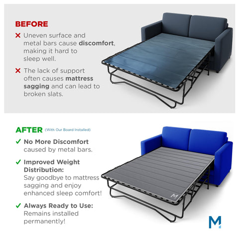 Meliusly SleeperSaver folds with the frame for consistent comfort.