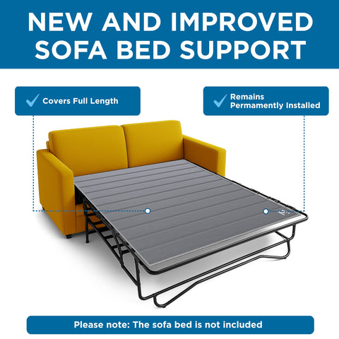 Meliusly SleeperSaver: folds with frame for seamless sofa bed operation.