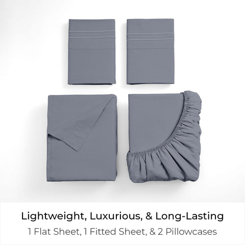 Mellanni cooling microfiber sheets help regulate temperature for year-round comfort.