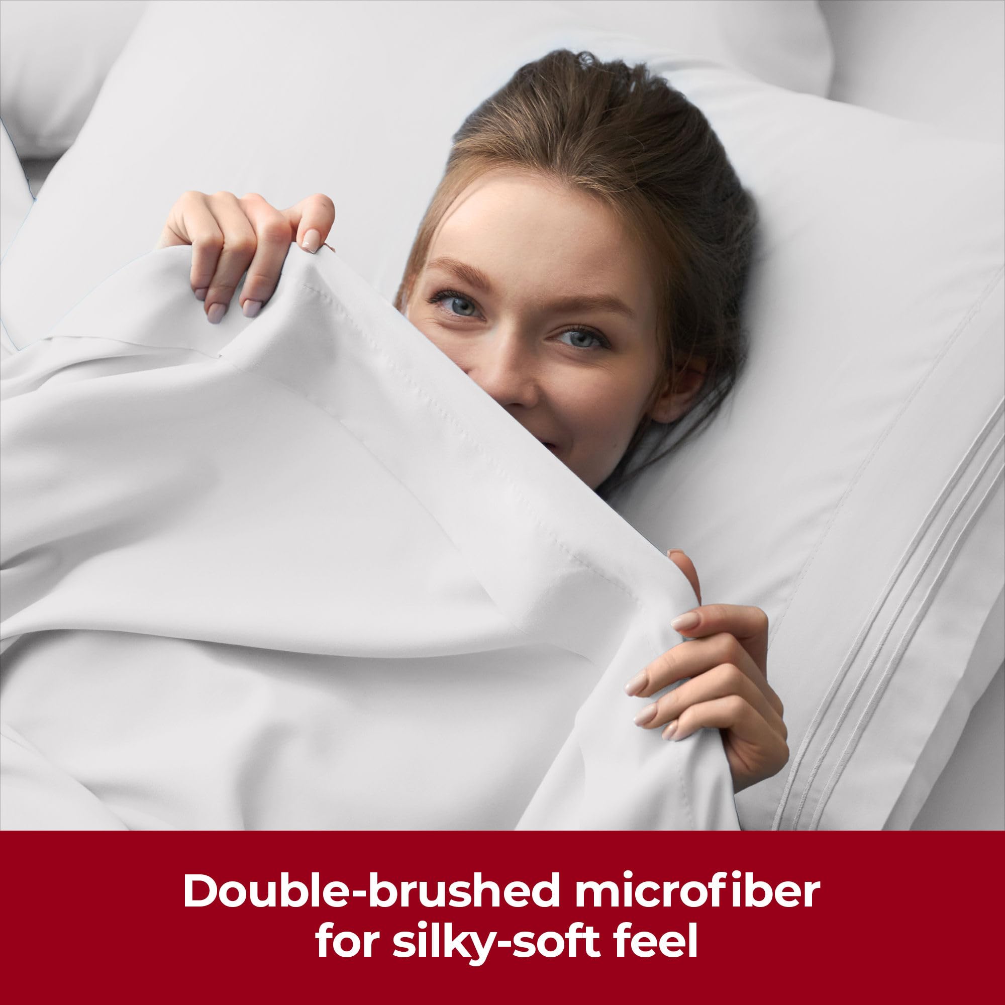 Mellanni deep-pocket fit around a king mattress for a secure wrap.
