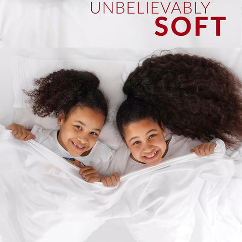 Mellanni double-brushed microfiber fabric close-up for ultra-soft touch