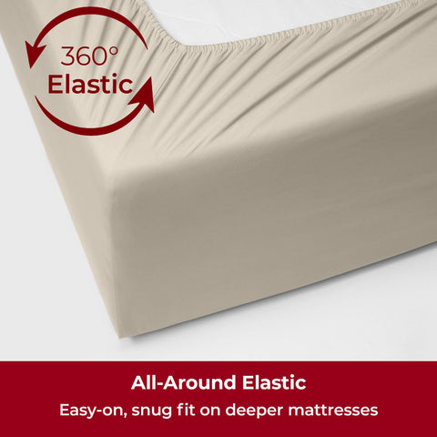 Mellanni easy care quick-drying weave stays durable wash after wash.