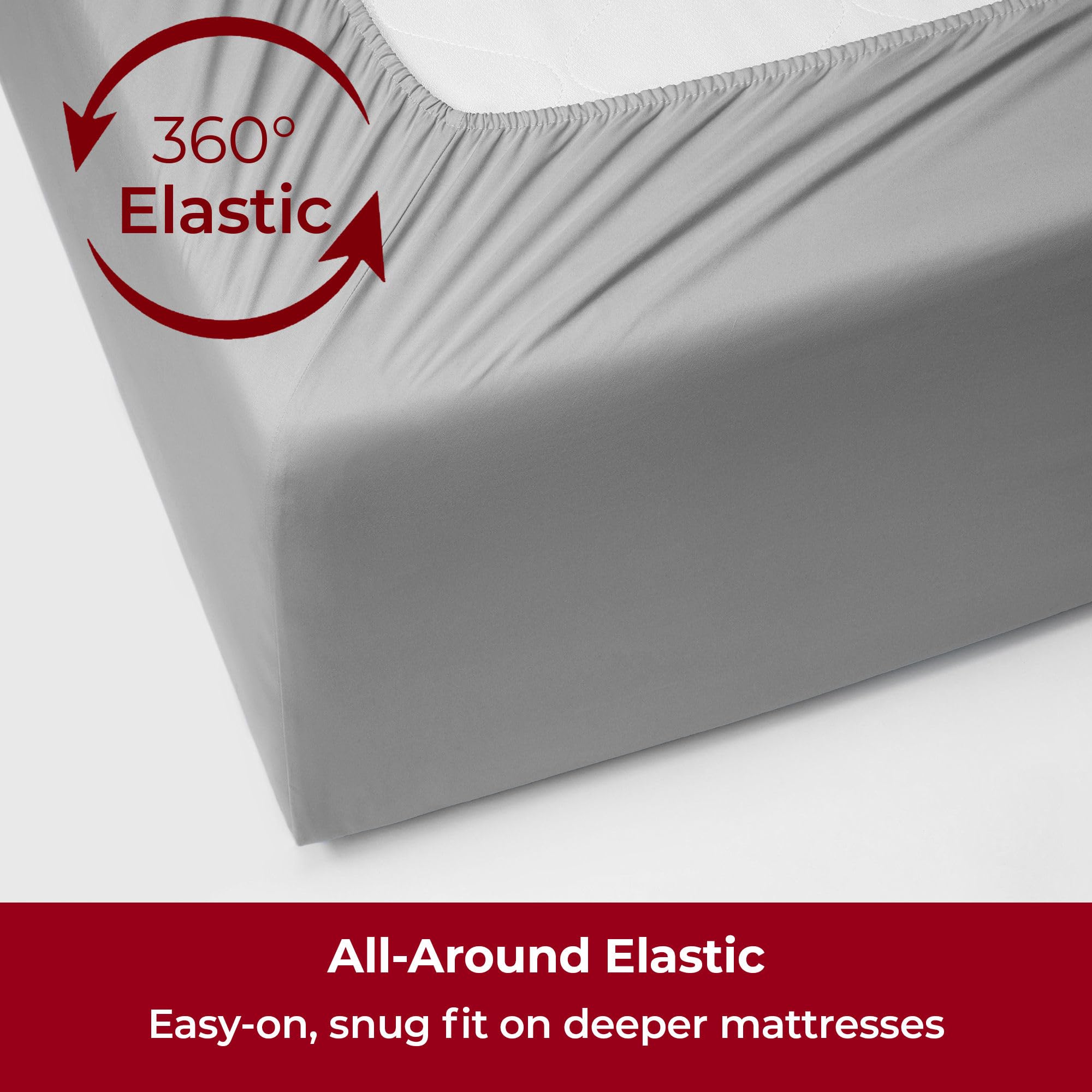 Wrinkle-free texture demonstrates a neat ready-to-bed look