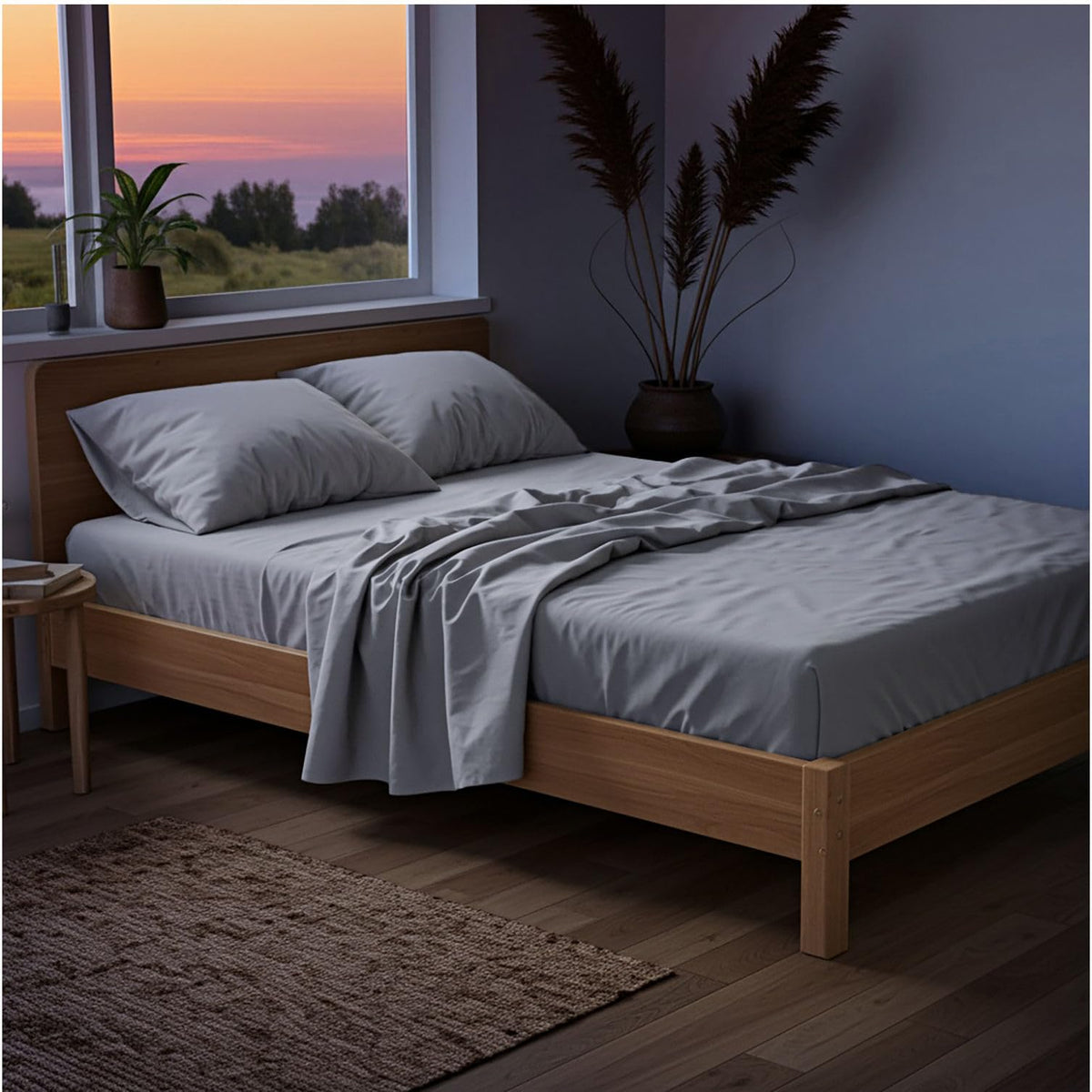 Mellanni Iconic Collection sheets closeup showing ultra-soft microfiber and breathability.