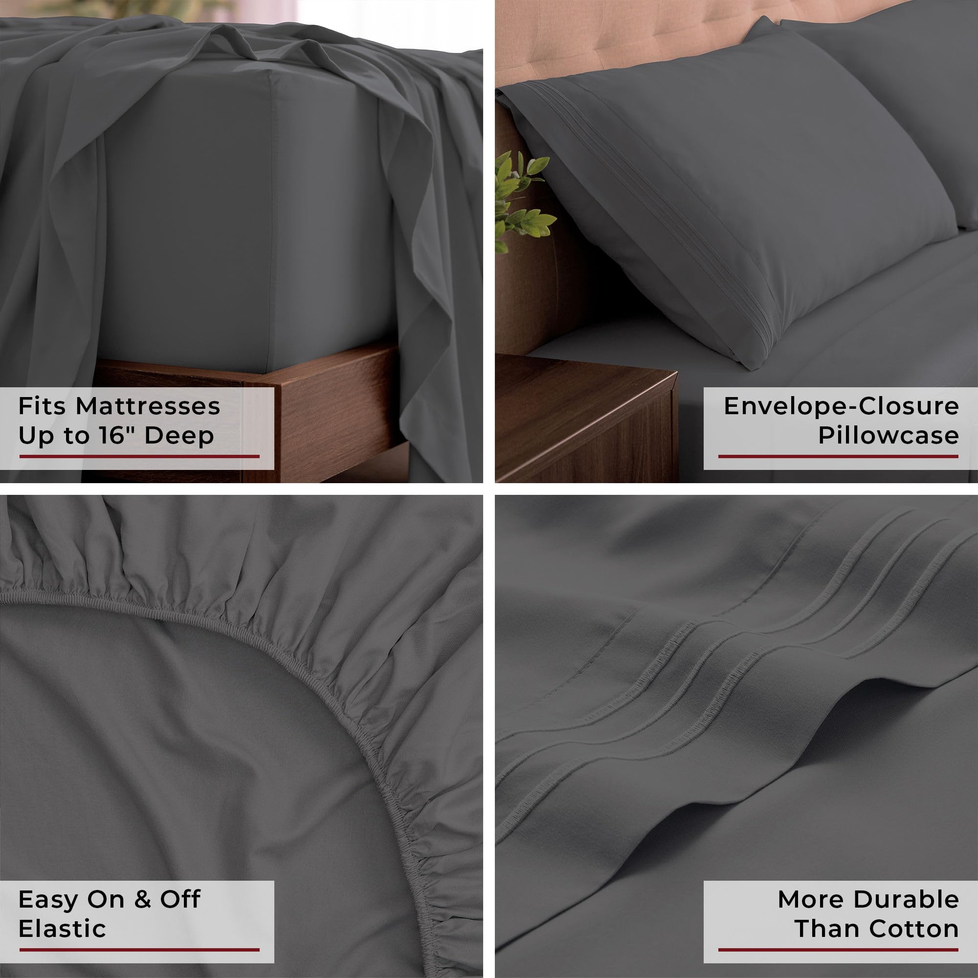 Mellanni pillowcases 20x40 provide soft touch and easy care.